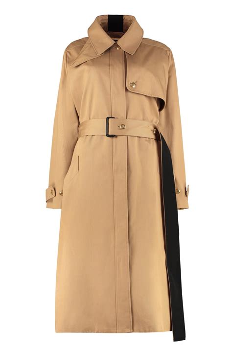 givenchy cotton gabardine long trench coat|Givenchy.